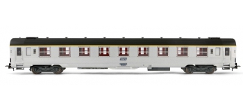 train électrique : JOUEF HJ4096 - Voiture DEV inox de 1ère classe A9, cartouche corail 