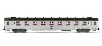 Train électrique : JOUEF HJ 4097 - Voiture DEV inox de 2ème classe B9, cartouche corail 