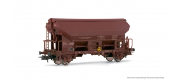 Modélisme ferroviaire : HJ6097 - Wagon trémie type Tds à essieux livrée brun 