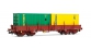 Train électrique : JOUEF HJ6118 - Wagon plat Remms chargé de 2 conteneurs 