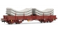 Train électrique : JOUEF HJ6119 - Wagon plat Remms avec chargement de voussoirs