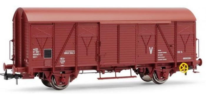 Wagon Couvert SNCF Gs4-01 Lenz - Échelle 1/45, époque 4, Neuf, Prêt à Rouler !