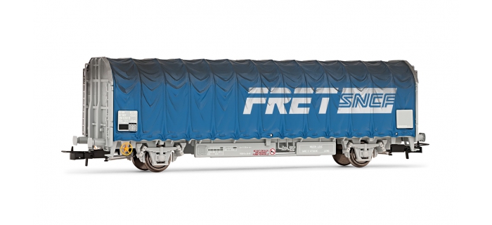 Wagon Bâché Long Jouef - FRET SNCF 658400 - Gris - NEUF (échelle HO)