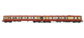 JOUEF HJ2614 Autorail diesel EAD X4317 + XR8517, SNCF livrée rouge/beige Trail electrique