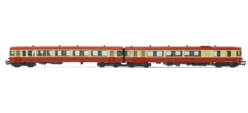 JOUEF HJ2614 Autorail diesel EAD X4317 + XR8517, SNCF livrée rouge/beige Trail electrique