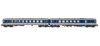  JOUEF HJ2615 Autorail diesel EAD XBD4717 + XRABx 8714, SNCF livrée argent/bleue MODELISME FERROVIAIRE