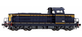 Locomotive Diesel BB 66000, livrée bleu & bandes jaunes