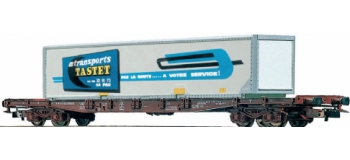 modelisme ferroviaire JOUEF HJ6019 Wagon plat avec Container 