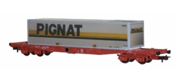 modelisme ferroviaire JOUEF HJ6031 Wagon plat avec container 