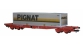 modelisme ferroviaire JOUEF HJ6031 Wagon plat avec container 