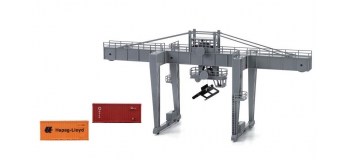 Modélisme ferroviaire : HORNBY - HL8000 - Grue à conteneurs. Avec 2 conteneurs