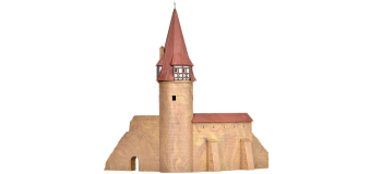 KIB37109 - Mur d'enceinte avec tour ronde - KIBRI