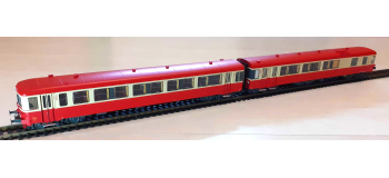 Train électrique : LS MODELS 10035- Autorail diesel EAD X4512 + XR8512 SNCF rouge/crème	