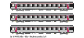 LSM40144 - Coffret de 3 voitures Corail Vtu A10tu + B10tu + B10tu, SNCF livrée carmillon - LS Models