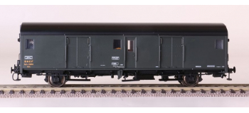 MW30302 - Fourgon métallisé MIDI Dqd2m SNCF, avec feux de fin de convoi - LS Models