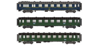 MW40905 - Coffret de 3 voitures WR + A8 + B9 Transatlantique, SNCF - LS Models