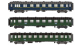 MW40905 - Coffret de 3 voitures WR + A8 + B9 Transatlantique, SNCF - LS Models