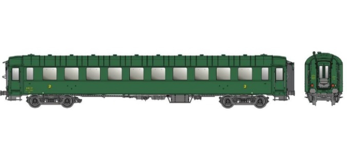 Voiture SNCF OCEM C10 France Trains N°226 – Échelle HO 1:87 – Époque 3 – Occasion