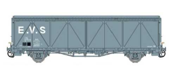 LSM30674 - Wagon couvert Hs gris parois renforcées - LS Models