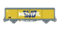 LSM30679 - Wagon couvert Hbis jaune/gris parois planes, METROPOL - LS Models