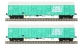 Modélisme ferroviaire : LSMODEL LSMMW1612 - Coffret de 2 wagons couvert Gahkkss vert logo FRET Ep.V