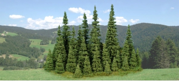 Modélisme ferroviaire : HEKI HE1790 - 13 sapins à piquer 7-18 cm