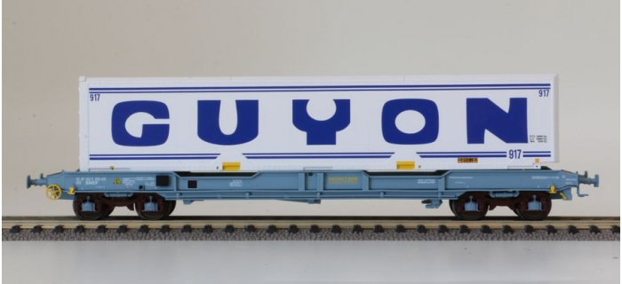 Wagon plat porte conteneur RENAULT PIKO-97166 - UTM Modélisme Ferroviaire