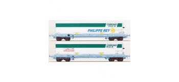 Modélisme ferroviaire : LSModel - LSM 30307 - Coffret de 2 Wagons Chrono froid La flèche - P. REY - SNCF 