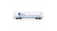 Modélisme ferroviaire : LSModel - LSM 30309 - Wagon plat avec caisse mobile frigorifique DISPAM livrée transport frigorifique - SNCF