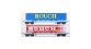 Modélisme ferroviaire : LSModel - LSM 30313 - Coffret de 2 wagons plats avec caisse mobile frigorifique ROUCH livrée bleu et rouge - SNCF 