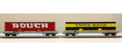 Modélisme ferroviaire : LS Model - LSM30314 - Coffret de 2 wagons porte caisse mobile 