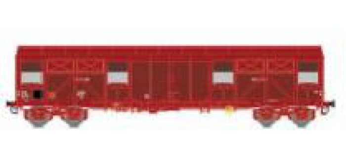 Wagon couvert primeur rouge Sideros PLM 20T, Ep II - REE WB736 - HO 1/87