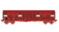 Modélisme ferroviaire : LSMODEL LSM30320 - Wagon couvert Gas 8-16 Rouge UIC SNCF