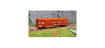 Modélisme ferroviaire : LSModel -  LSM30346 - Wagon couvert, SNCF, GAHSS 1-06, rouge, UIC, volets d'aération inox, 120km/h