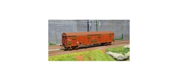 Modélisme ferroviaire : LSModel -  LSM30347 - Wagon couvert, SNCF, GAHKKSS 10-06, brun, UIC, deux tons