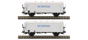Modelisme ferroviaire : LSMODEL LSM30512 - Coffret de 2 wagons frigo Icefs 