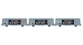 Modelisme ferroviaire LSMODEL LSM30655 - Coffret de 3 wagons couvert iK EVS logo 