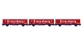 Modelisme ferroviaire LSMODEL LSM30668 - Coffret de 3 wagons couvert iK EVS logo 