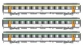 Modelisme ferroviaire : LSMODEL LSM40136 - Coffret de 3 voitures voyageurs A10rtu+Blltu+Blltu SNCF