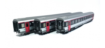 Modélisme ferroviaire : LS Model - LSM40139 - Coffret de 3 voitures VTU Corail 