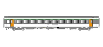 Modélisme ferroviaire :  LS MODELS LSM40177 - Voiture voyageurs VTU B11tu 2°cl SNCF
