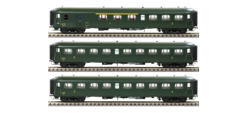 Modélisme ferroviaire : LS Model - LSM40189 - Coffret de 3 Voitures Rapide Nord A3B3D B9 B9
