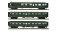 Modélisme ferroviaire : LS Model - LSM40189 - Coffret de 3 Voitures Rapide Nord A3B3D B9 B9