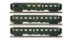 Modélisme ferroviaire : LS Model - LSM40199 - Coffret de 3 Voitures Rapide Nord A3B3Dd B9 B9