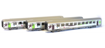 LS Model - LSM40291 - Coffret de 3 voitures VTU Corail Intercités Basse Normandie SNCF 