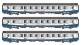 Modélisme ferroviaire : LS Model - LSM40303 - Coffret de 3 voitures VTU TER Interloire Logo Carmillon SNCF