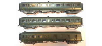 Modélisme ferroviaire :LS Model - LSM40327 - Coffret de 3 voitures EXPRESS NORD, époque IIIb