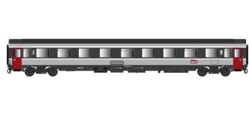 Modélisme ferroviaire : LS Model - LSM40374 -Voiture voyageurs Corail B9u ex A9u Logo 
