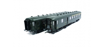 Modélisme ferroviaire : LS Model - MW40393 - Coffret de 2 voitures OCEM vert ETAT