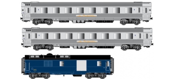 Modélisme ferroviaire : LS Model - LSM41101 - Coffret de 2 voitures et 1 fourgon MISTRAL 56 laison 